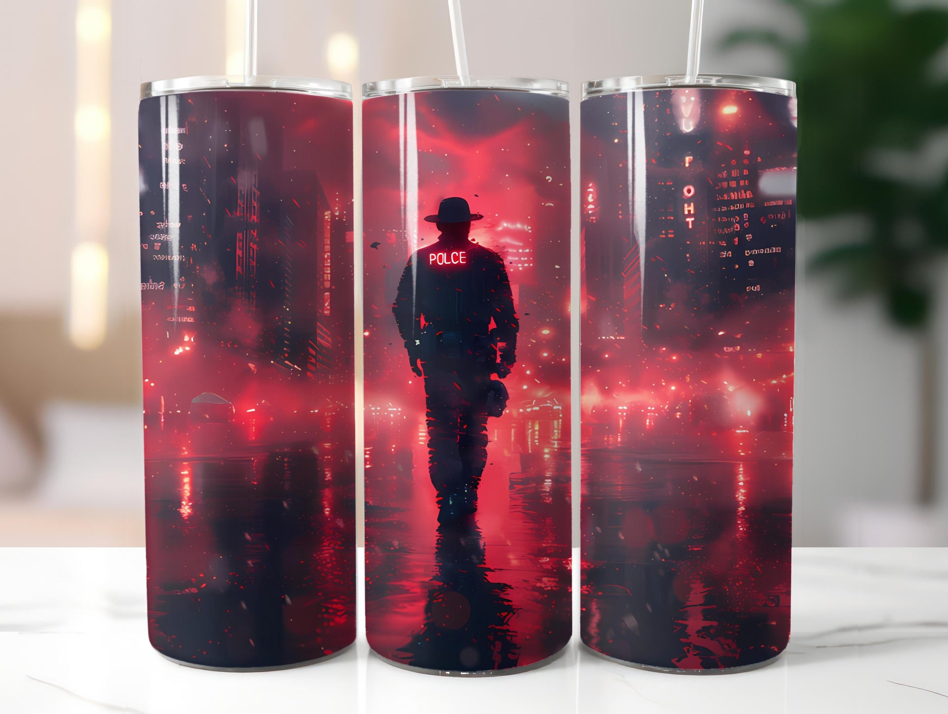 Police Officer 1 Tumbler Wrap - CraftNest - Digital Crafting and Art
