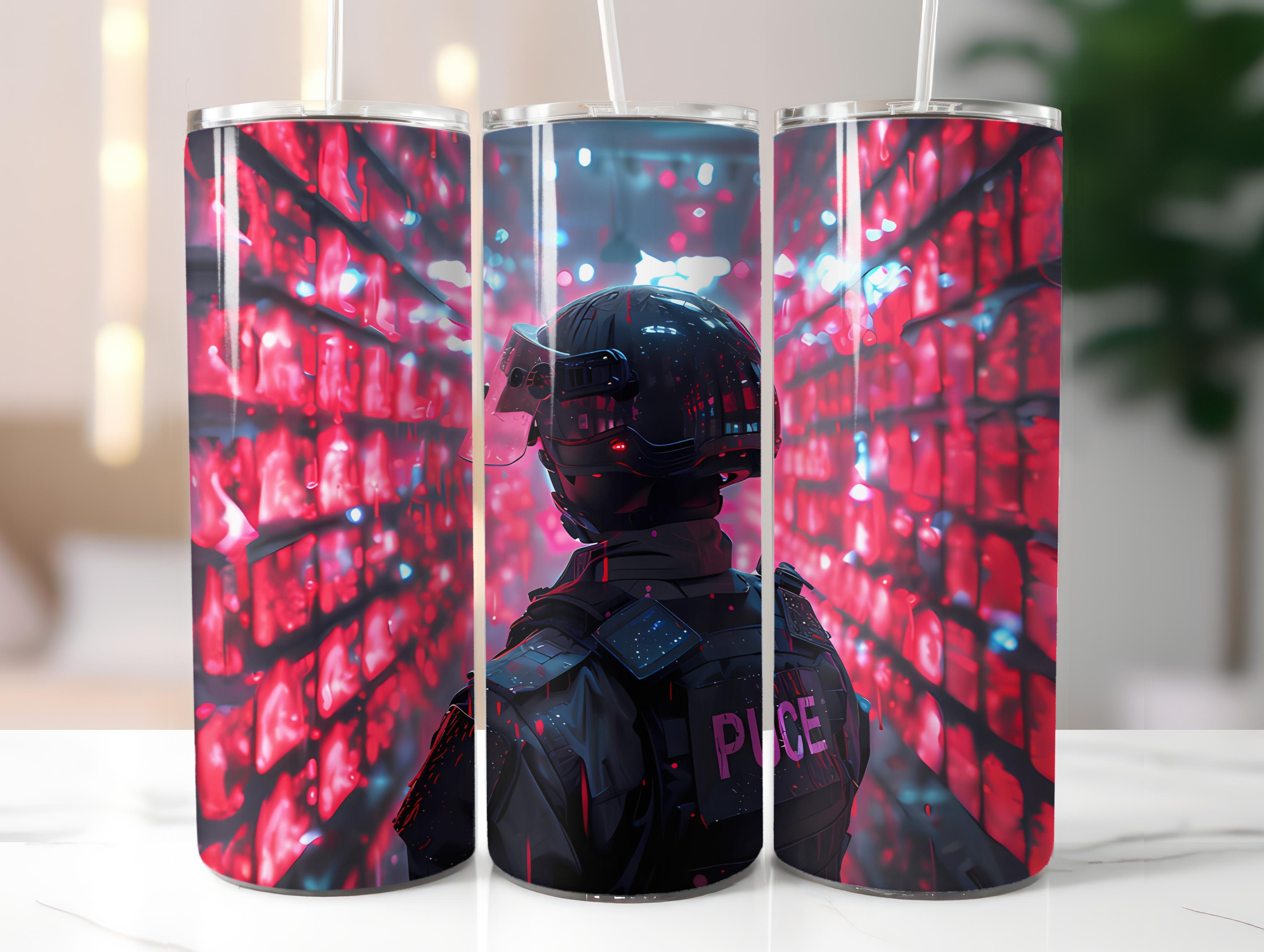 Police Officer 2 Tumbler Wrap - CraftNest - Digital Crafting and Art