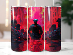 Police Officer 3 Tumbler Wrap - CraftNest - Digital Crafting and Art