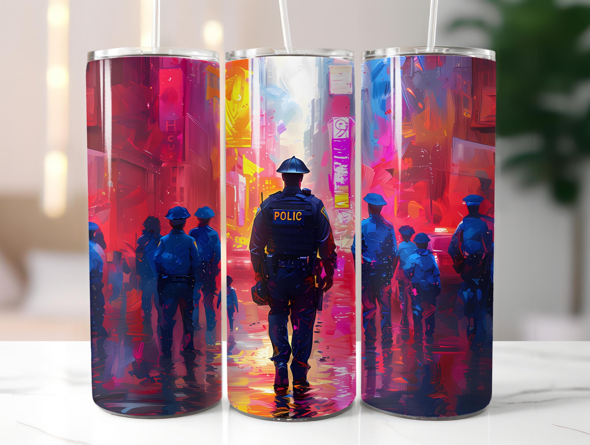 Police Officer 1 Tumbler Wrap - CraftNest - Digital Crafting and Art