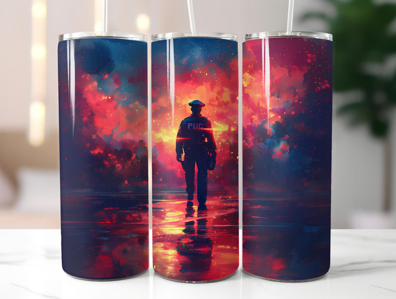 Police Officer 3 Tumbler Wrap - CraftNest - Digital Crafting and Art
