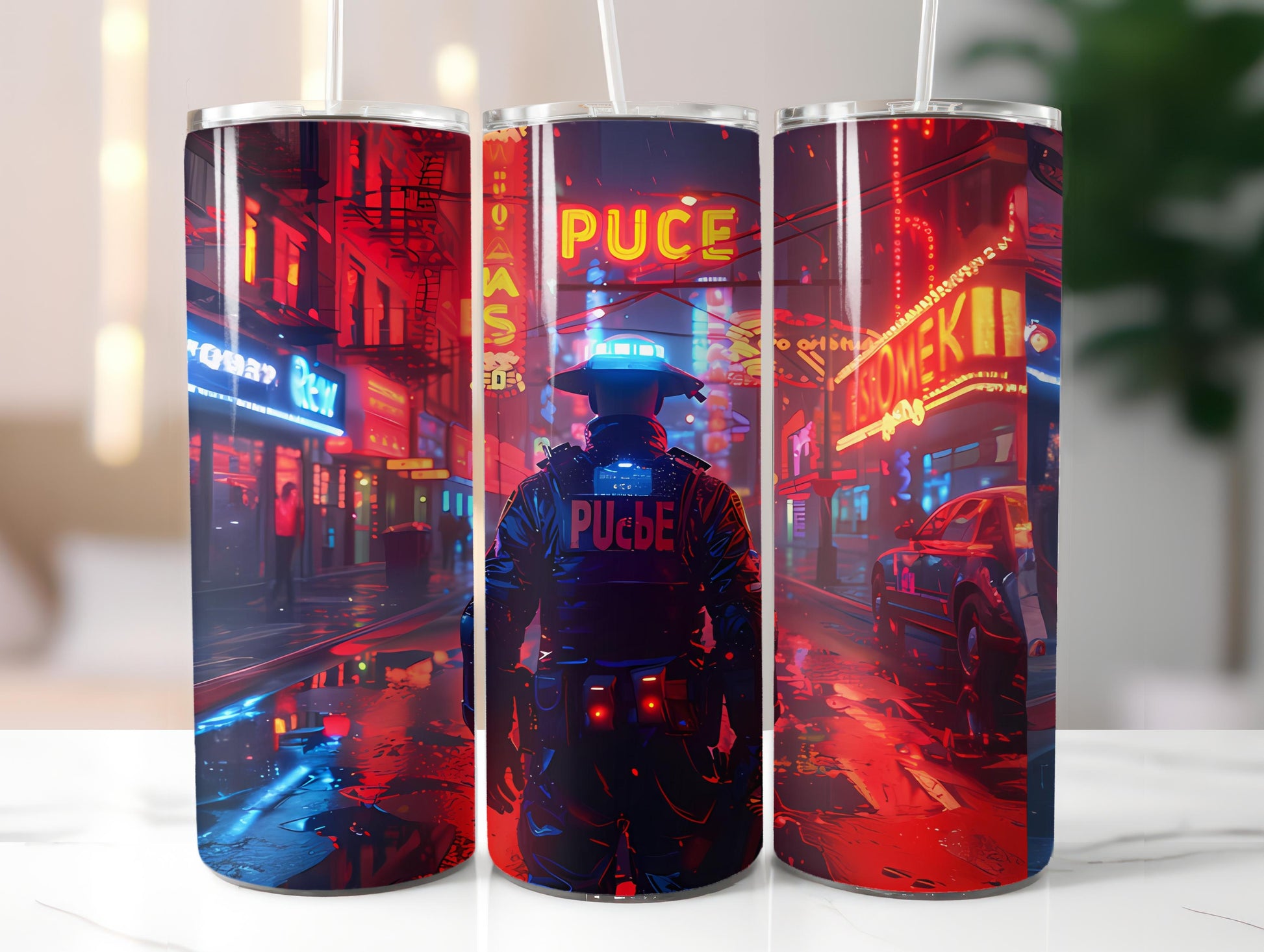 Police Officer 1 Tumbler Wrap - CraftNest - Digital Crafting and Art