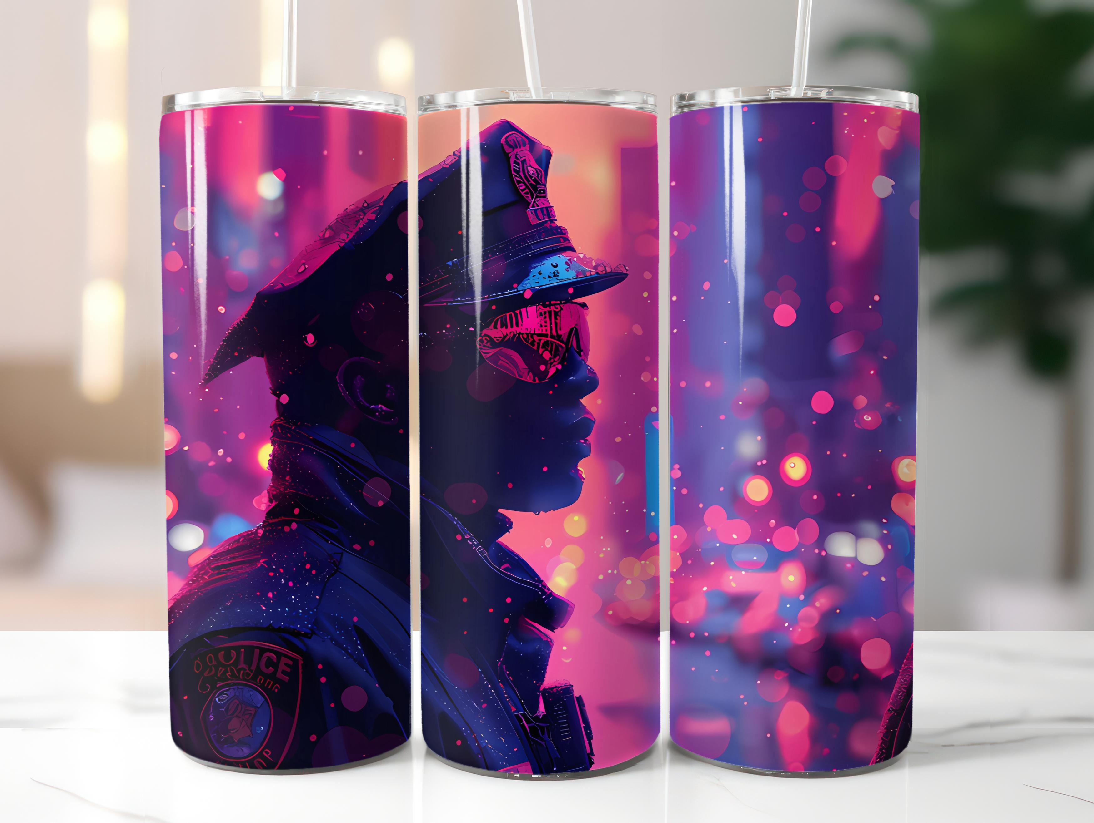 Police Officer 2 Tumbler Wrap - CraftNest - Digital Crafting and Art