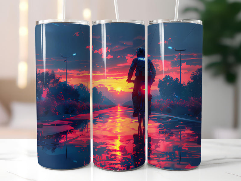 Police Officer 3 Tumbler Wrap - CraftNest - Digital Crafting and Art