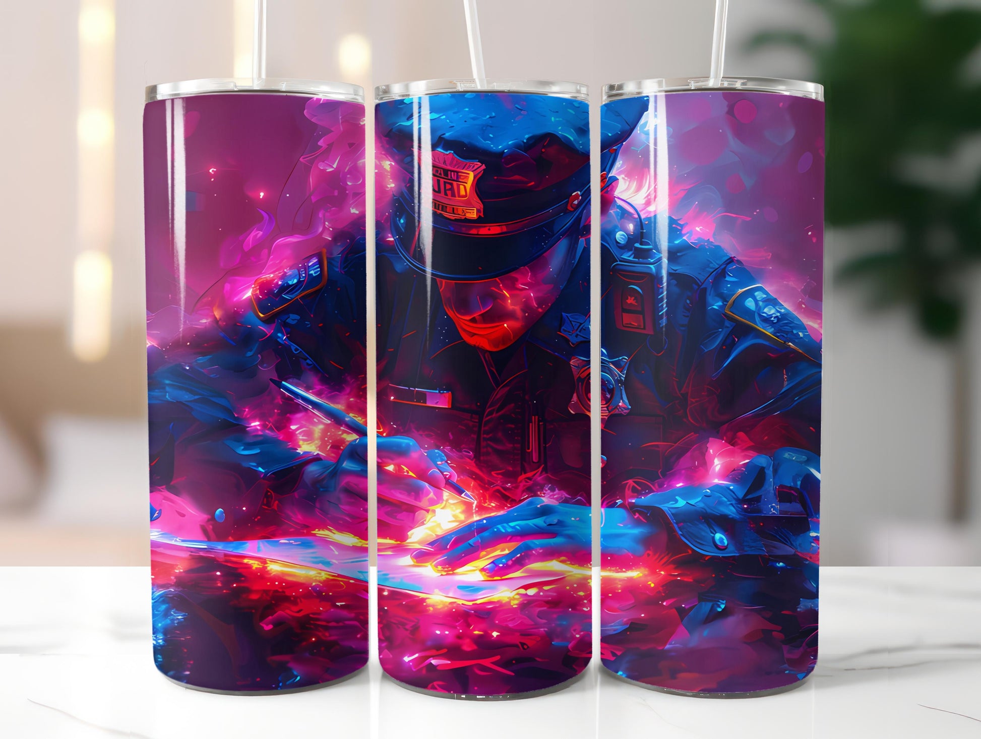 Police Officer 1 Tumbler Wrap - CraftNest - Digital Crafting and Art