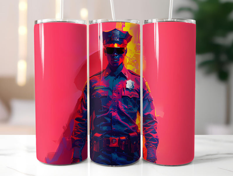Police Officer 4 Tumbler Wrap - CraftNest - Digital Crafting and Art