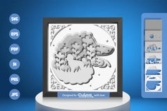 Poodle Dog Head Silhouette White Papercut SVG Bundle - CraftNest - Digital Crafting and Art