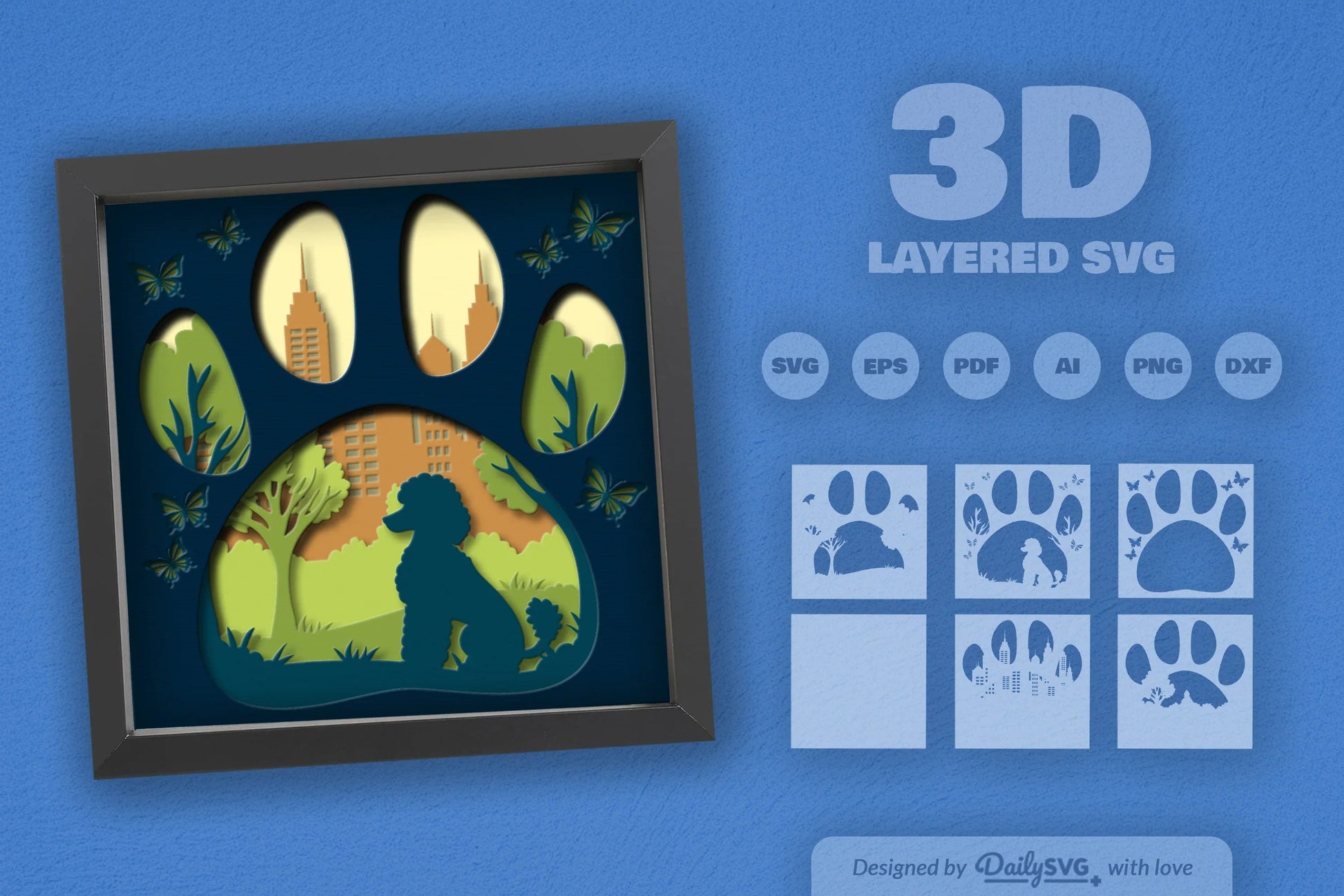 Poodle Dog Park Clipart SVG Bundle - CraftNest - Digital Crafting and Art