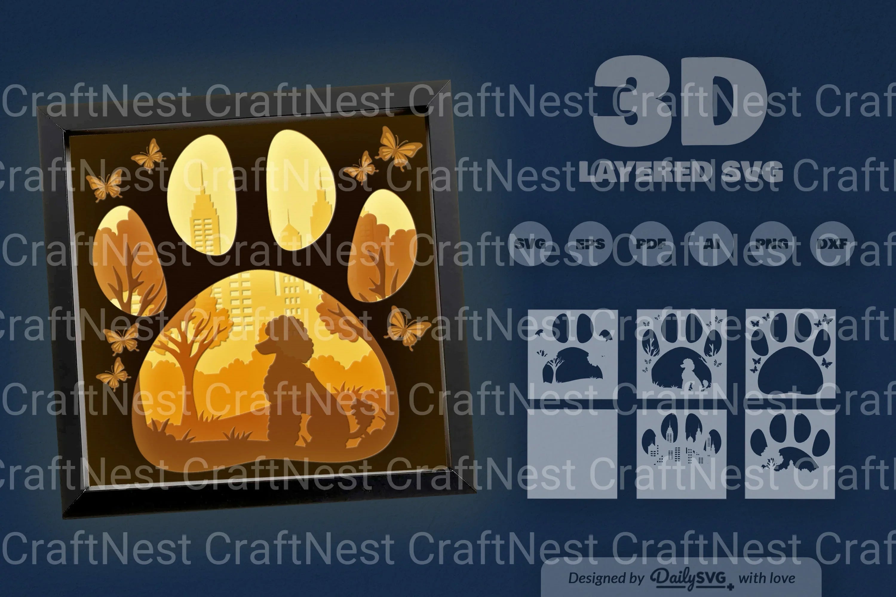 Poodle Dog Park Clipart SVG Bundle - CraftNest - Digital Crafting and Art