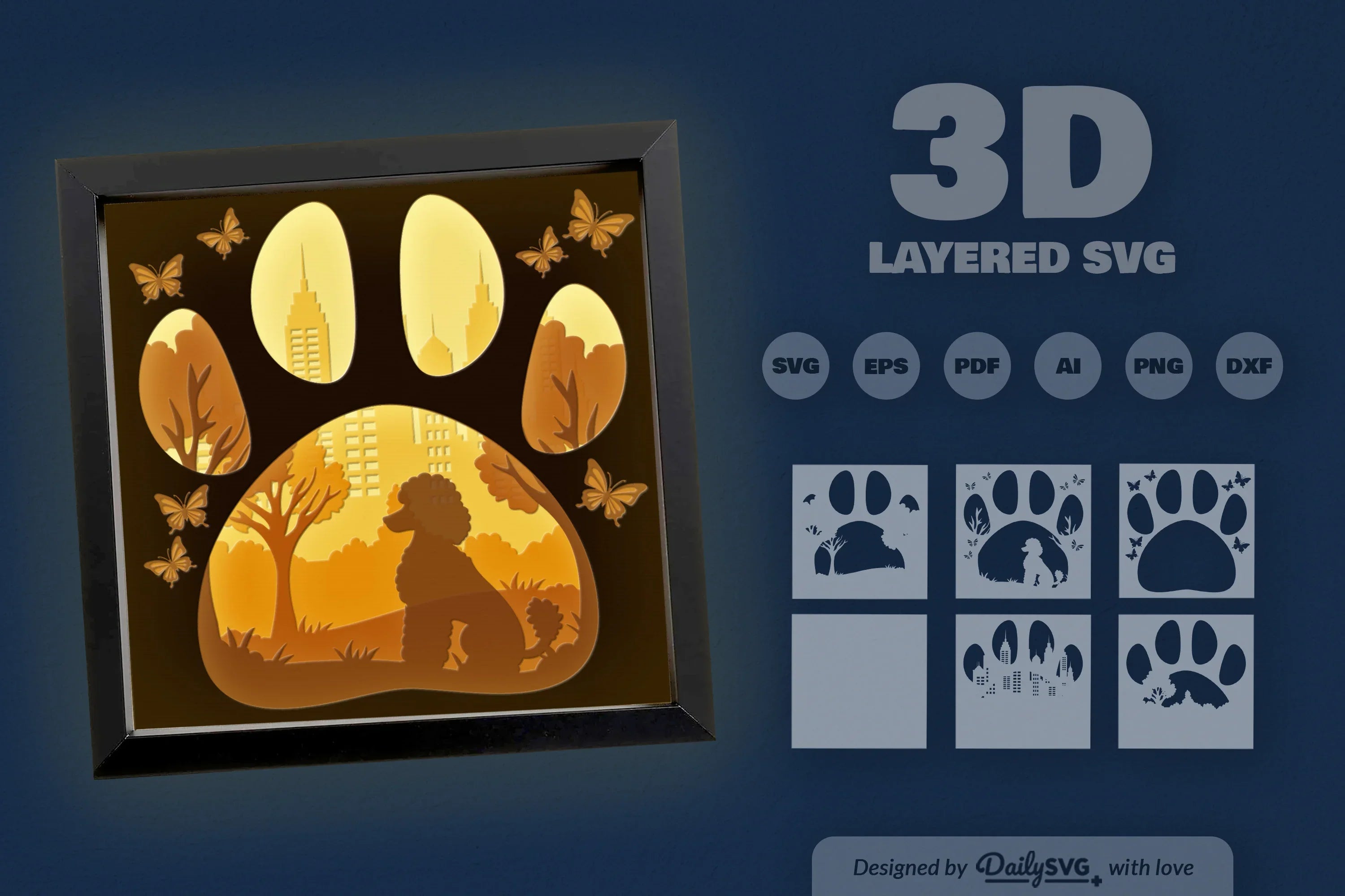 Poodle Dog Park Clipart SVG Bundle - CraftNest - Digital Crafting and Art
