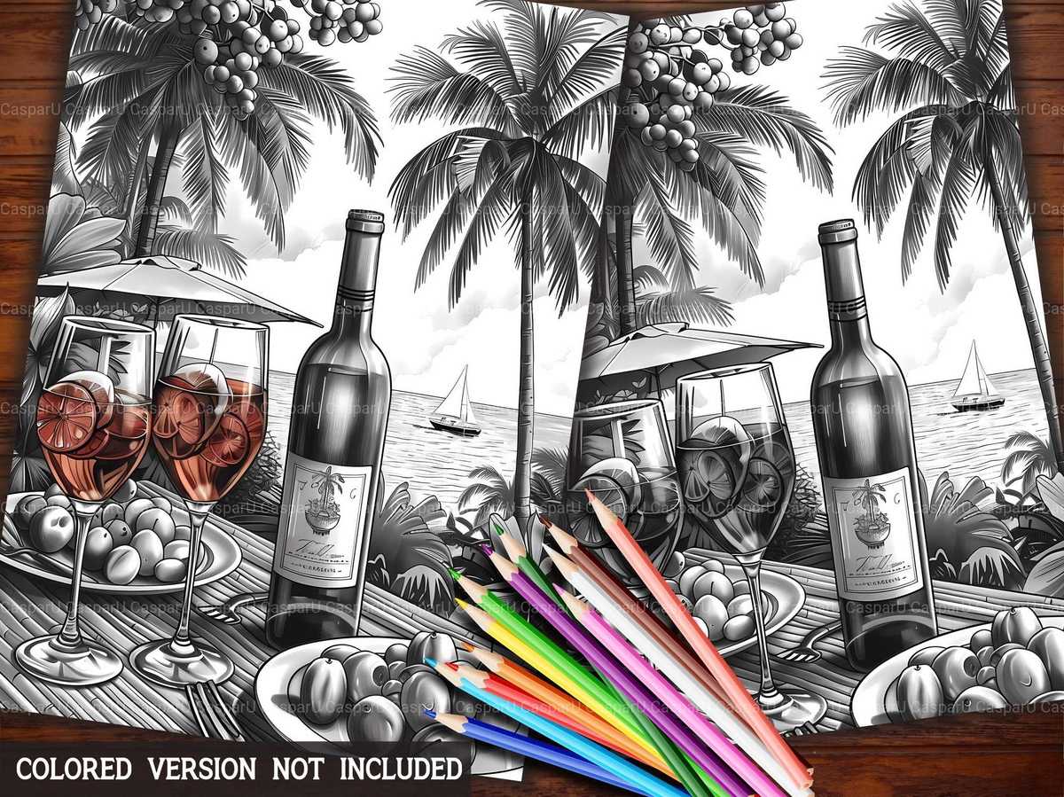 Pool Party Summer Coloring Books - CraftNest - Digital Crafting and Art