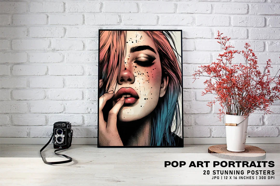 Pop Art Portraits Posters - Wall Art - CraftNest - Digital Crafting and Art