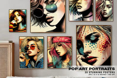 Pop Art Portraits Posters - Wall Art - CraftNest - Digital Crafting and Art