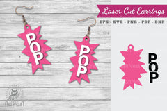 Pop Laser Cut Earrings SVG Bundle - CraftNest - Digital Crafting and Art