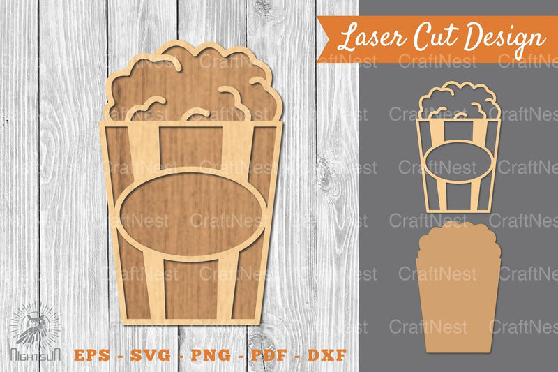 Popcorn Laser Cut Decoration Clipart Bundle - CraftNest - Digital Crafting and Art