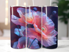 Poppies Flowers Tumbler Wrap - CraftNest - Digital Crafting and Art