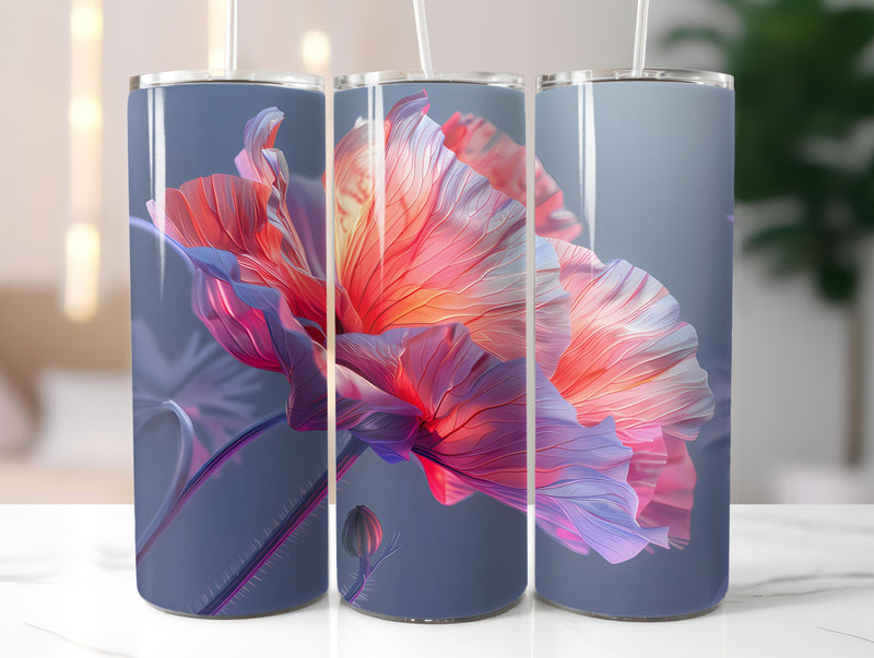 Poppies Flowers Tumbler Wrap - CraftNest - Digital Crafting and Art