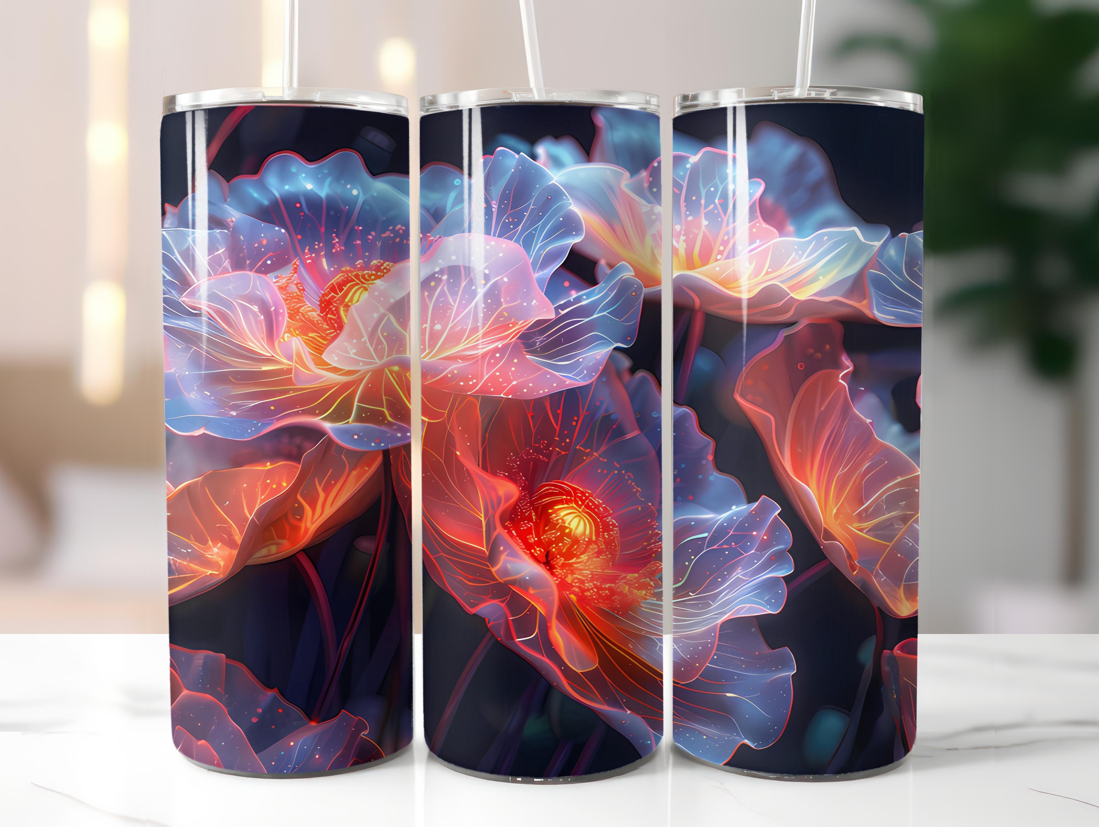 Poppies Flowers Tumbler Wrap - CraftNest - Digital Crafting and Art