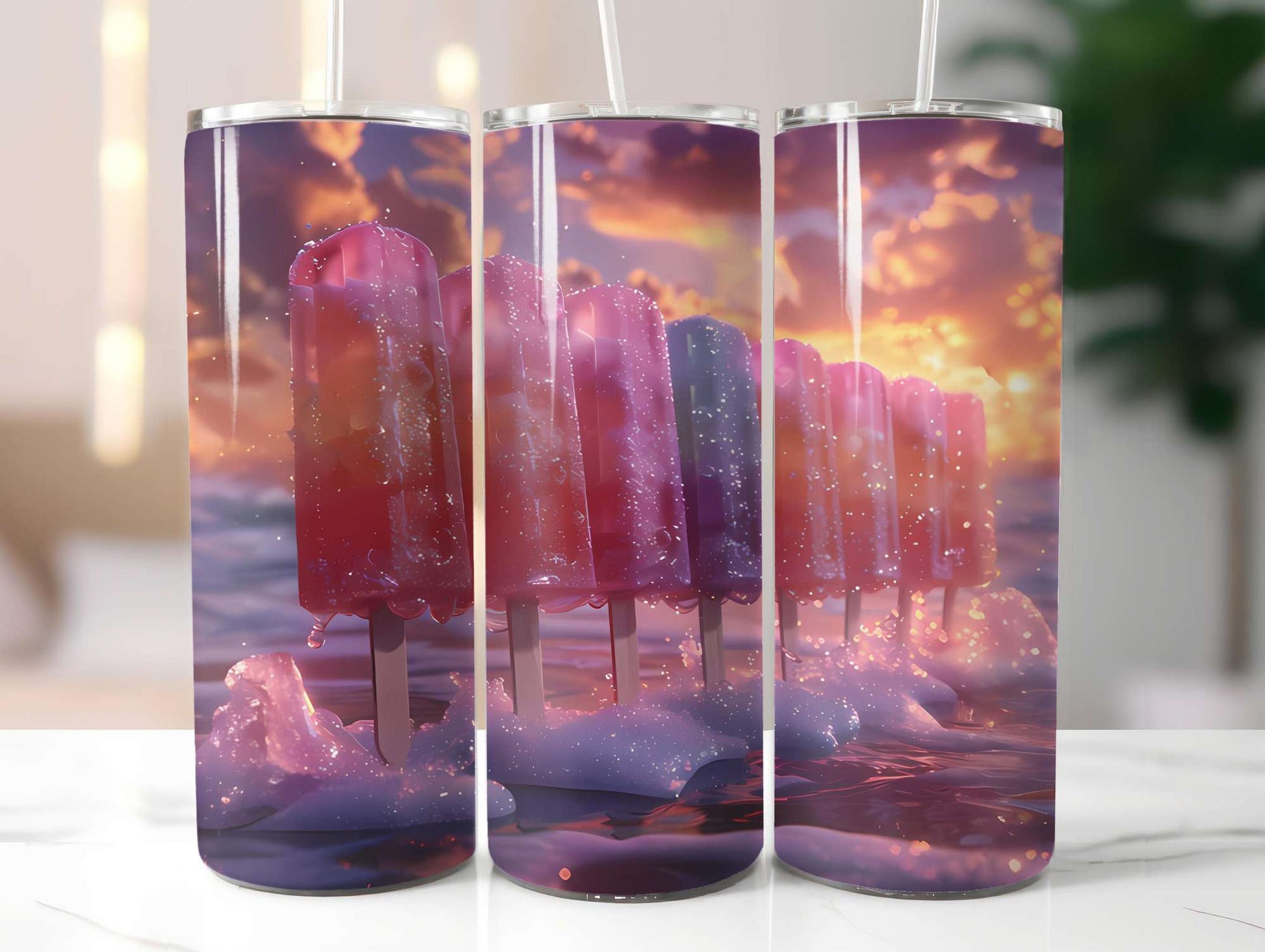 Popsicle Summer 3 Tumbler Wrap - CraftNest - Digital Crafting and Art