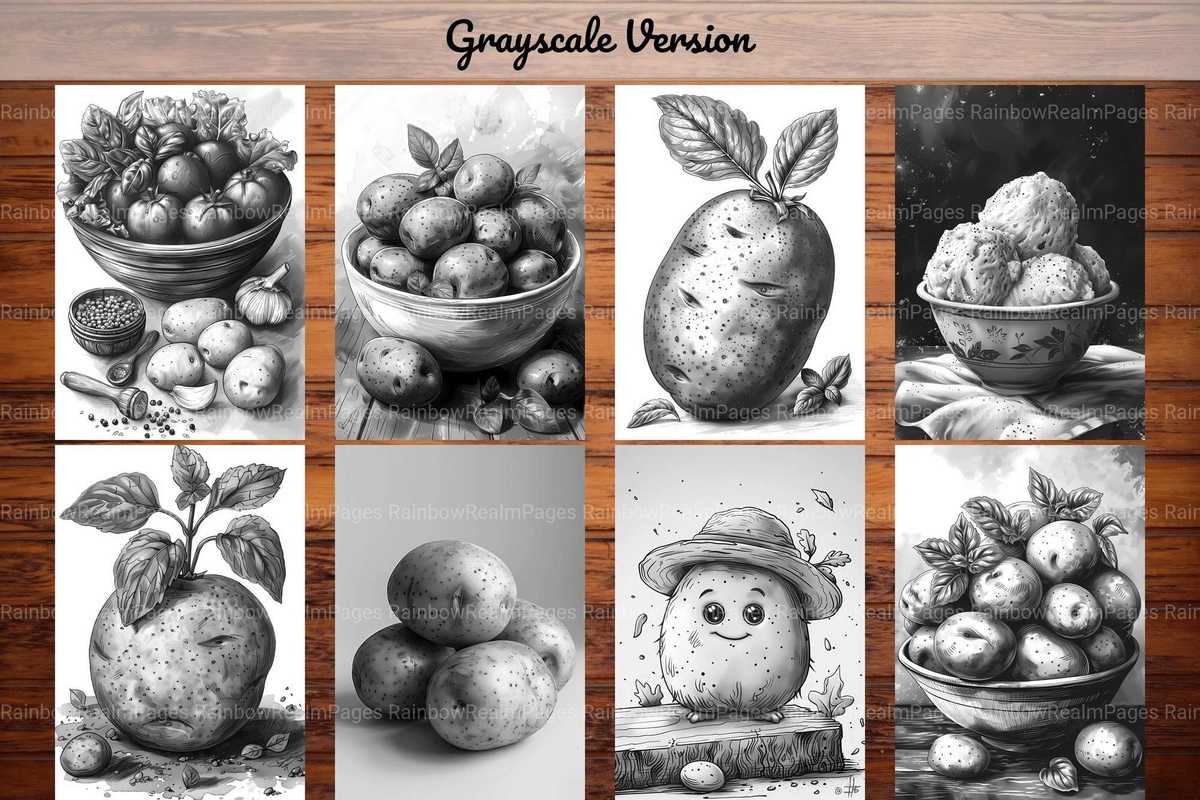 Potato Coloring Books - CraftNest - Digital Crafting and Art