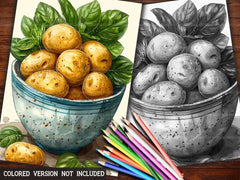 Potato Coloring Books - CraftNest - Digital Crafting and Art