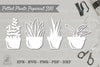 Potted Plants Papercut SVG Bundle