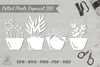 Potted Plants Papercut SVG Bundle