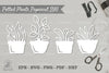 Potted Plants Papercut SVG Bundle
