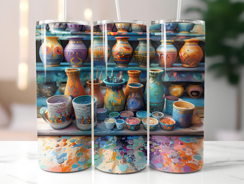 Pottery and Ceramics 1 Tumbler Wrap - CraftNest - Digital Crafting and Art