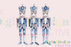 Preppy Chinoiserie Blue Nutcracker Clipart Bundle