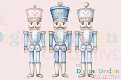Preppy Chinoiserie Blue Nutcracker Clipart Bundle - CraftNest - Digital Crafting and Art