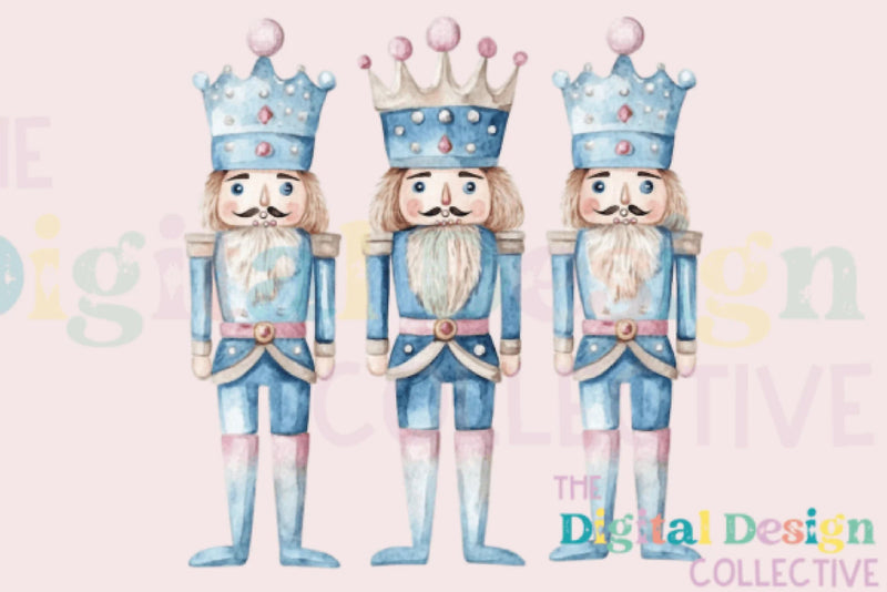 Chinoiserie Blue Nutcracker Clipart Bundle - CraftNest - Digital Crafting and Art