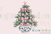 Preppy Chinoiserie Christmas Tree Clipart Bundle