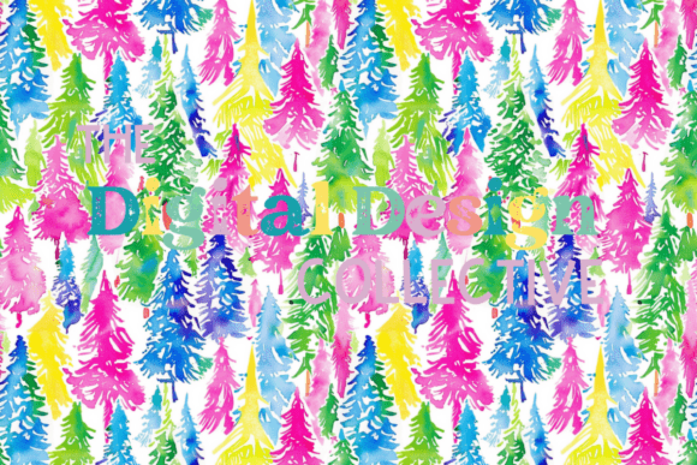 Preppy Lilly Inspired Christmas Seamless Digital Paper