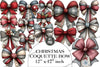 Preppy Christmas Coquette Bow Clipart Bundle