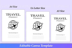 Travel Planner Canva Template Interior - CraftNest - Digital Crafting and Art