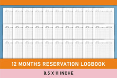Restaurant Reservation Logbook Planner - CraftNest - Digital Crafting and Art