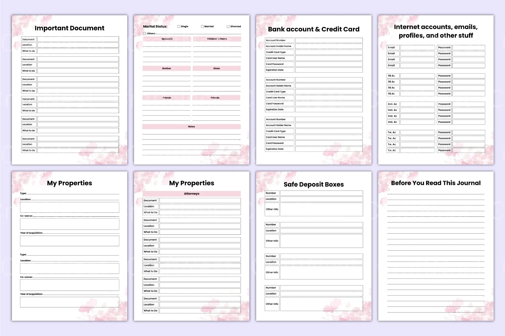 End of Life Planner Guide - CraftNest - Digital Crafting and Art