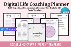 Life Coaching Planner for Personal Growth - CraftNest - Digital Crafting and Art