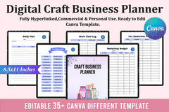 Craft Business Planner Guide - CraftNest - Digital Crafting and Art