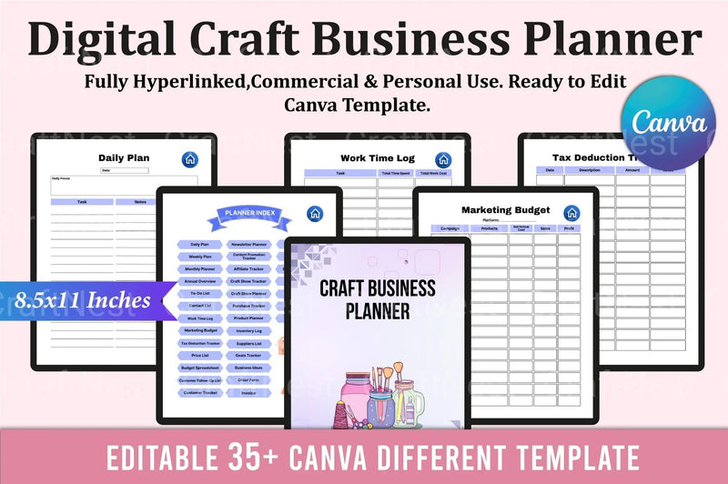 Craft Business Planner Guide - CraftNest - Digital Crafting and Art
