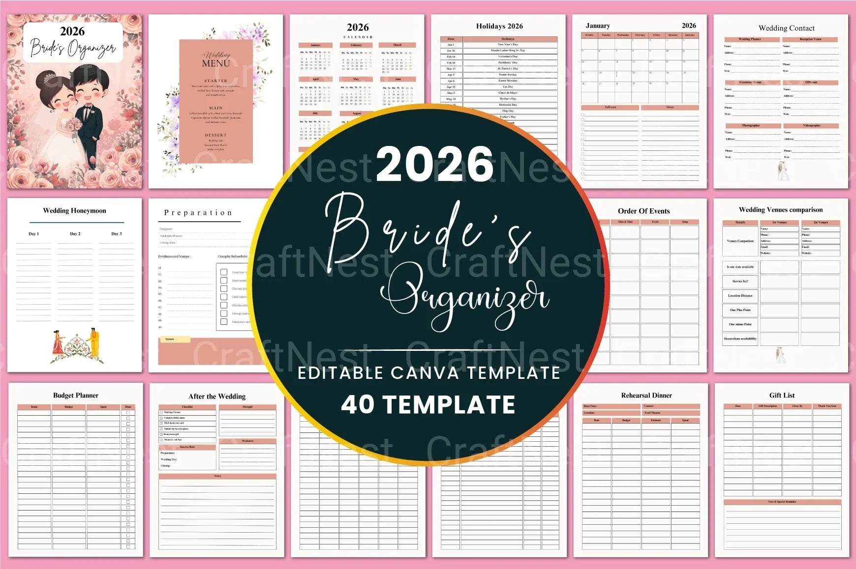 Bride Organizer Services - CraftNest - Digital Crafting and Art
