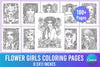 Flower Girl Coloring Page