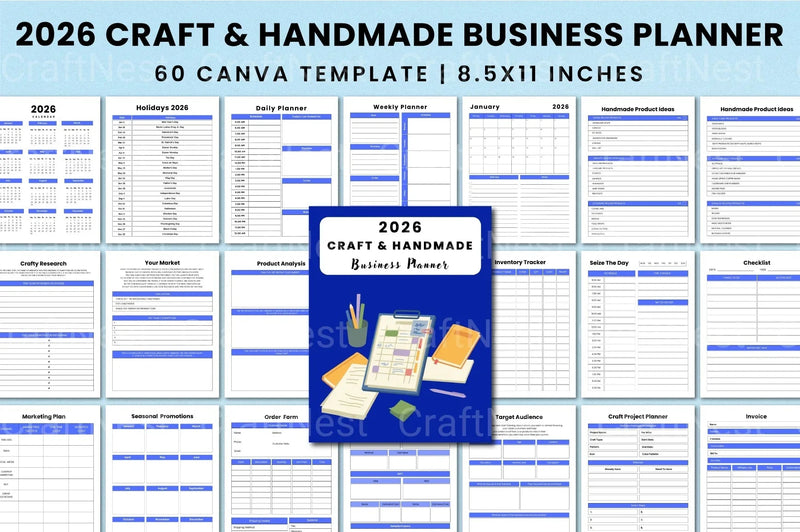 Craft Handmade Business Planner - CraftNest - Digital Crafting and Art