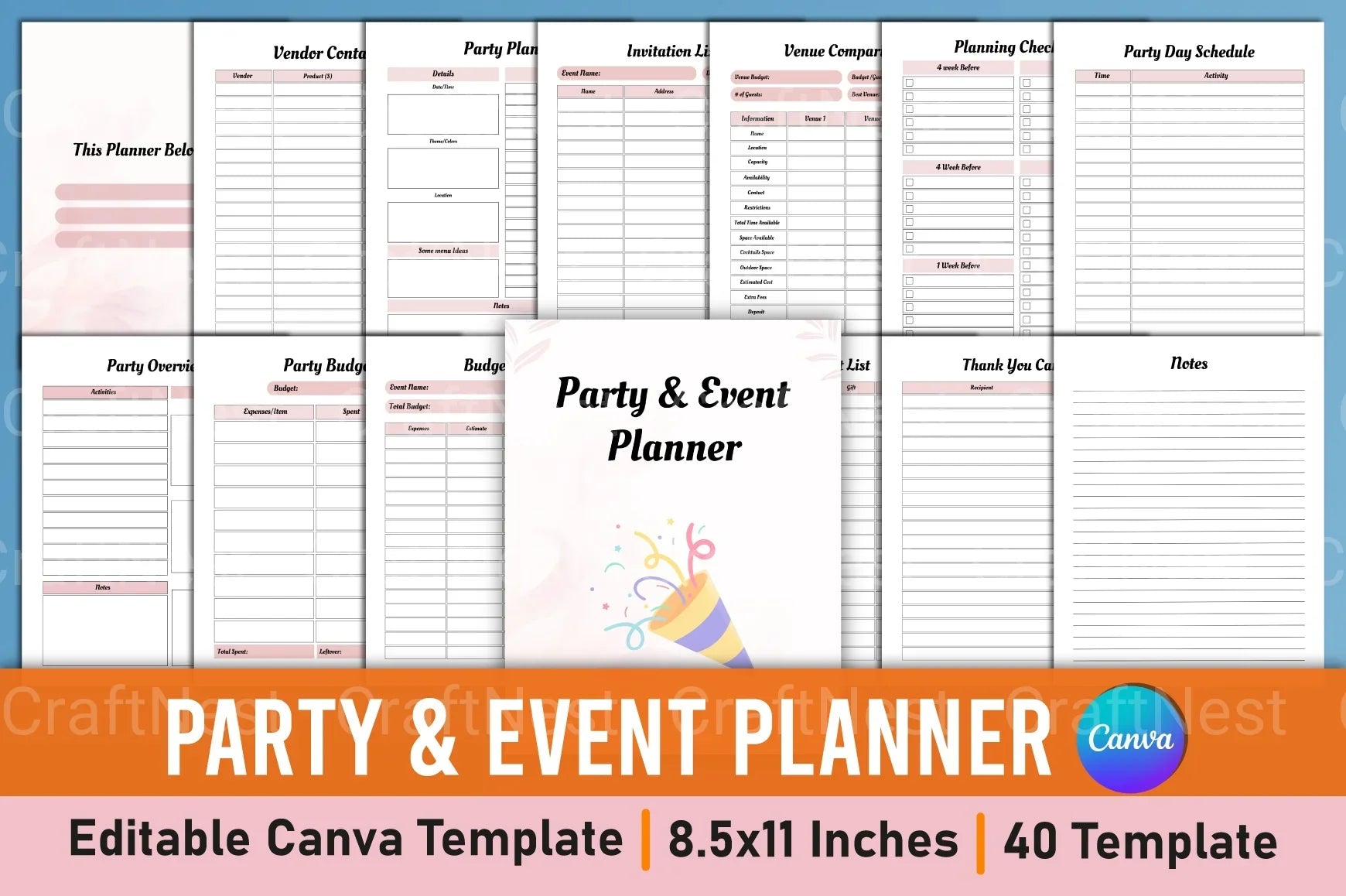 Party Event Planner Services - CraftNest - Digital Crafting and Art