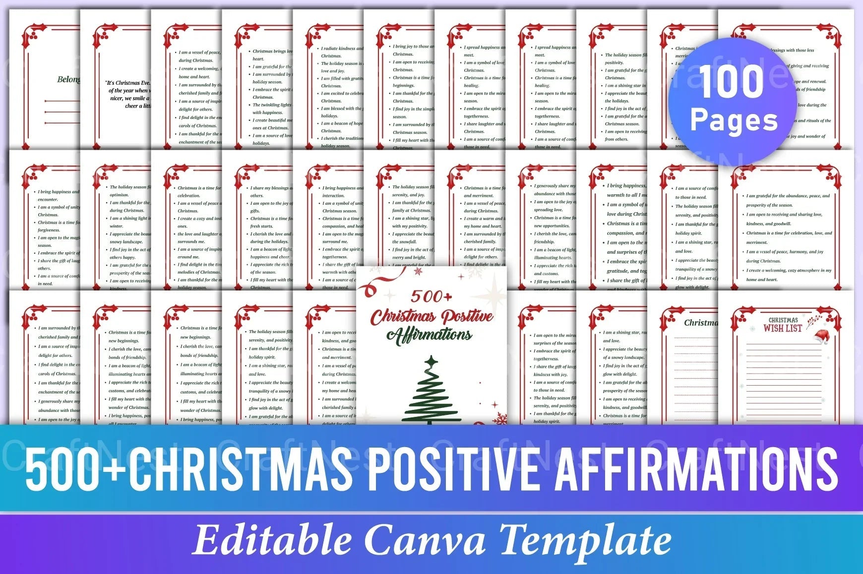 500 Christmas Positive Affirmations - CraftNest - Digital Crafting and Art