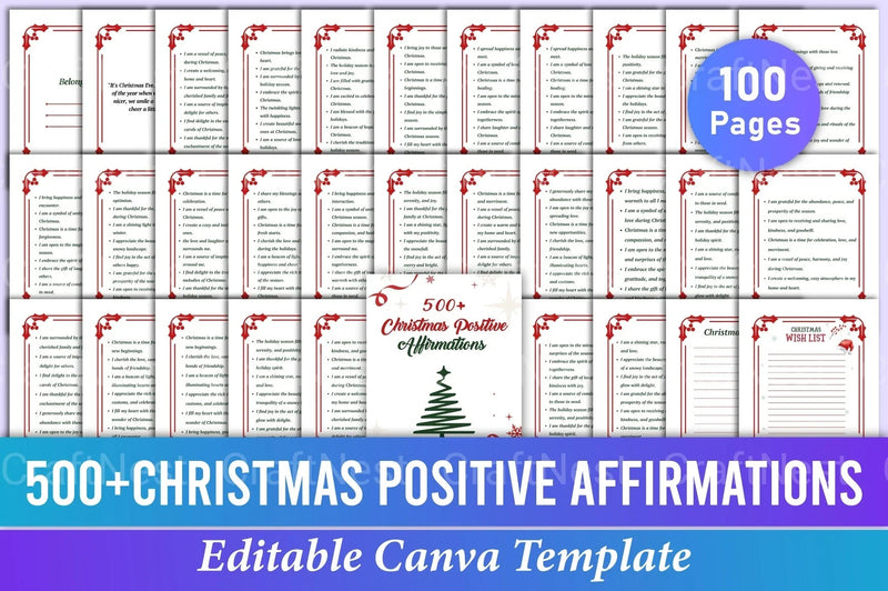 500 Christmas Positive Affirmations - CraftNest - Digital Crafting and Art