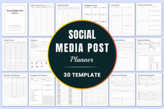 Social Media Post Planner  Bundle - CraftNest - Digital Crafting and Art