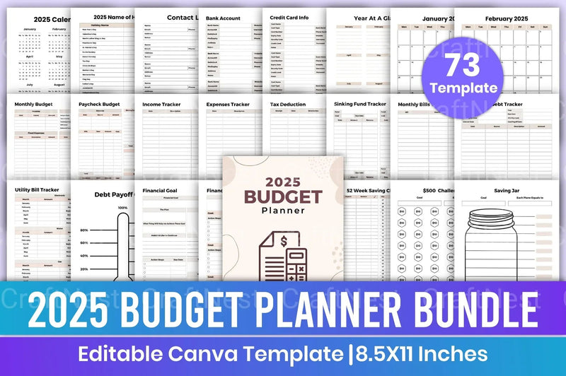 Budget Planner 2023 - CraftNest - Digital Crafting and Art