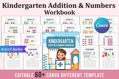 Kindergarten Addition Workbook - CraftNest - Digital Crafting and Art